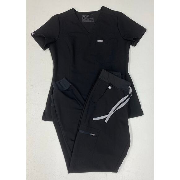 Figs Pants - Women FIGS Catarina top Zamora High Waisted joggers 2-piece scrub set, S